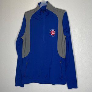 Antigua Chicago Cubs Pullover | cubs sweater size Small Blue and Grey Pre=Owned